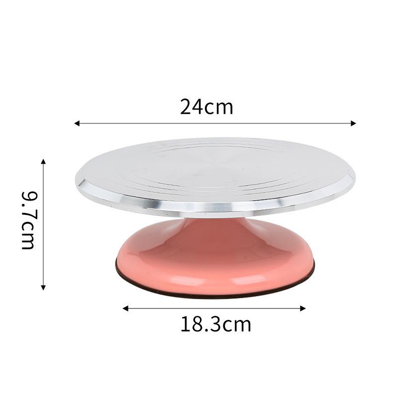 10Inch Pastry Turntable Cake Stand Aluminum Alloy Professional Pastry Rotating Tray and Pastry Accessories Decoration Tool