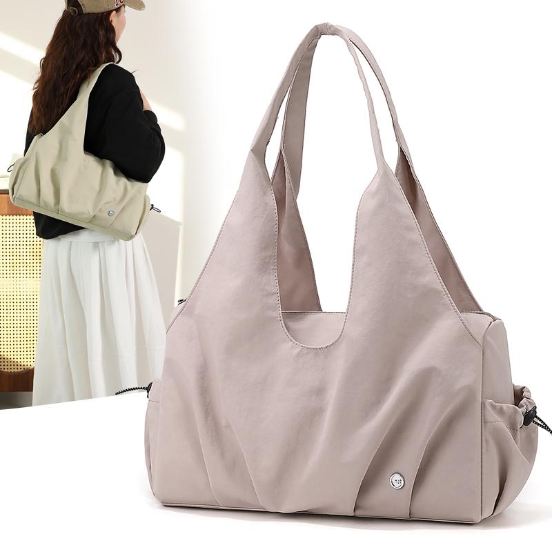 Large Capacity Nyl Tote Bag Women Lightweight Multi-pocket Shoulder Mom Bag Spring Summer New Style for Daily Commute