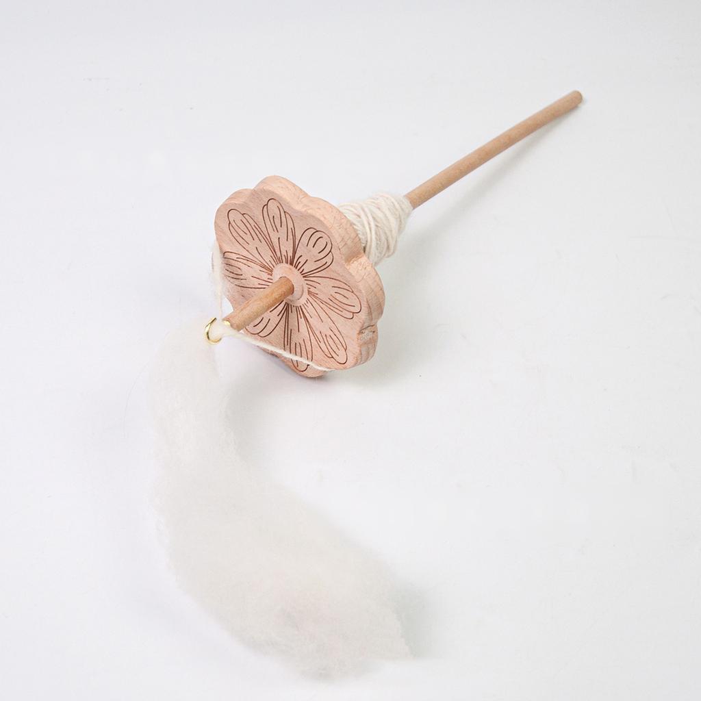 Drop Spindle Top Whorl Yarn Spinner Wheel Wood Drop Spindle Top Whorl Yarn Spinner Wheel Tool for Beginner Yarn Making