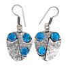 925 Silver Blue London Topaz Sterling Gemstone Earring Earrings Jewelry