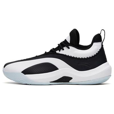 KT Team Stoßdämpfende Rutschfeste Langlebige Low-Top Basketballschuhe Herren Sneaker Schwarz Weiß 112331612-2