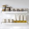 Kitchen Spice Storage Racks Punch-Free Wall Mounted Sundries Organization Metal Shelf Home Multifunctional Metal Seasoning Frame