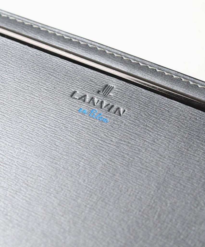 Lanvin en Bleu Herren Lenor Accessoires Rundum-Reißverschluss Langbörse, Grau