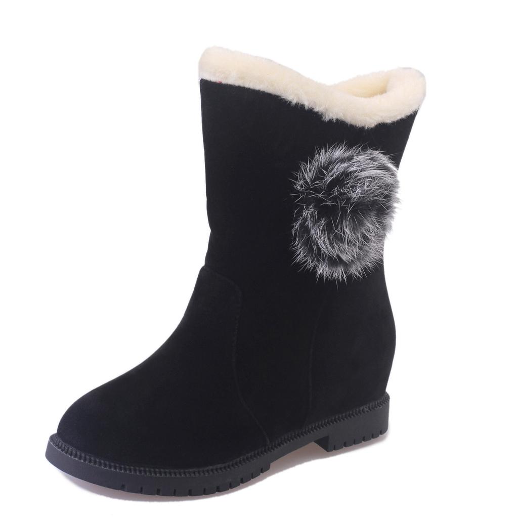 Moda Femei Cizme Pantofi Pantofi Ocazional Iarna Pantofi Calzi Din piele intoarsa Cizme Confortabile