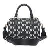 New MLB New York Yankees Polyester With Artificial Leather Crossbody One Shoulder Handbag Women's Panda Black White 3ABWS013N-50BKS