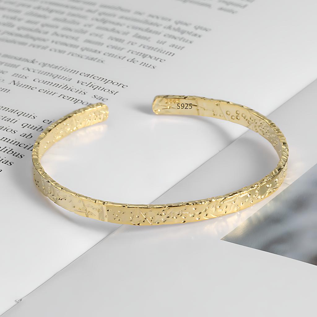 PANJBJ 925 Sterling Silver Feather Adjustable Couple Bangle Gothic Punk Design Women Jewelry Gift Lucky Bracelet Dropshipping