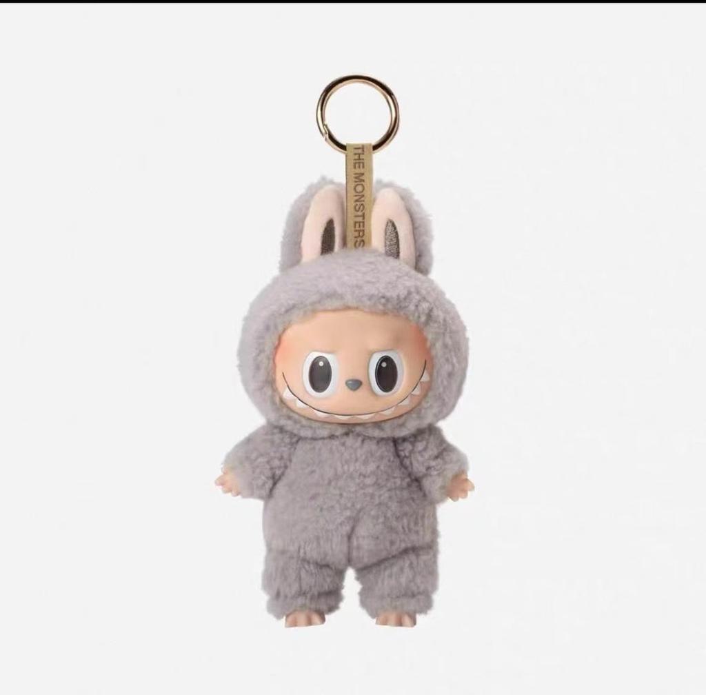 Mini carino Labubu The Monsters Dolls Cardiac Macarone Kawai Guess Bag Figure Model Bag Portachiavi Decor Replica per regalo di Natale