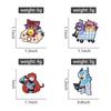 Spiel Anime Charaktere Emaille Anstecknadeln Benutzerdefiniert Stark Loli Anstecker Reversabzeichen Kleidung Tier Schmuck Geschenk für Kinder Freunde