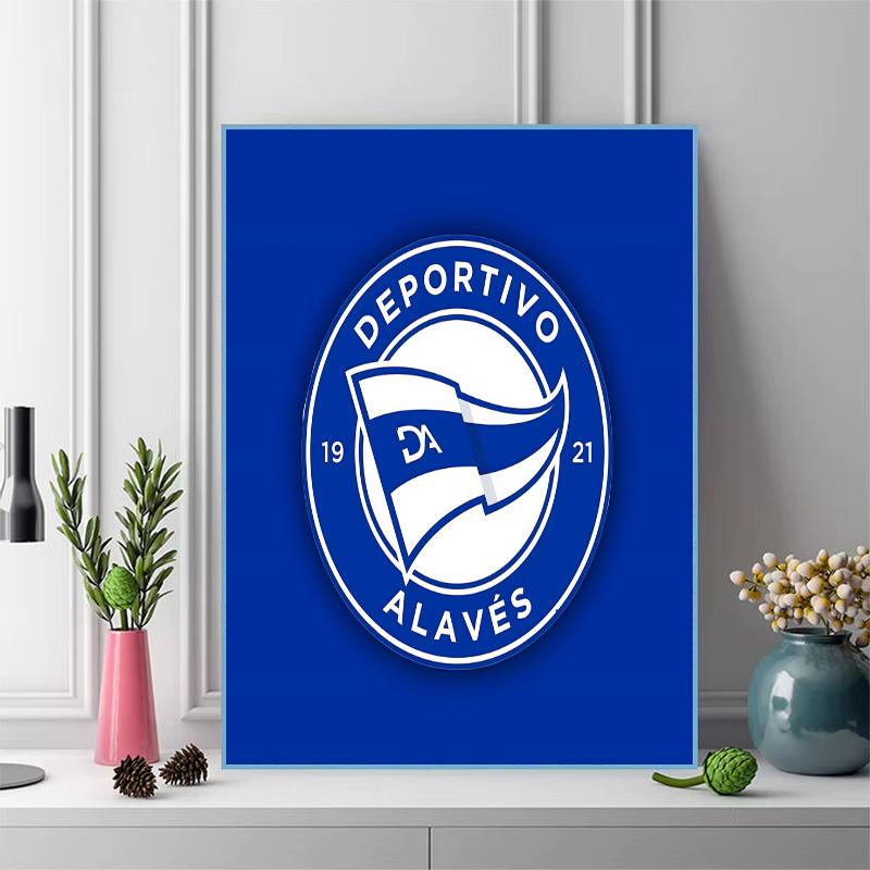Deportivo Alaves 100% Round Full Drill 5D DIY Diamond Painting Embroidery Cross Stitch Rhinestone Decor