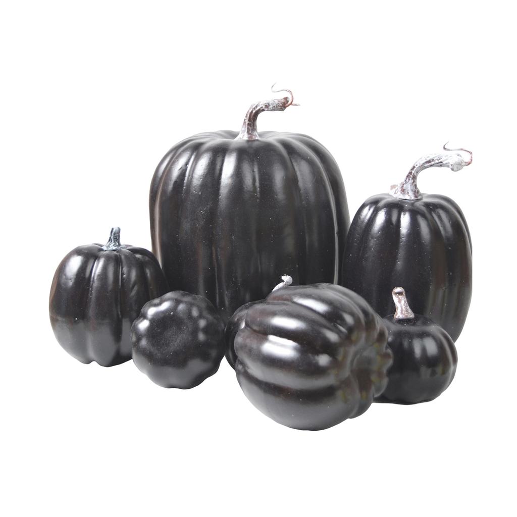 7 ks pěnových dýňových dekorací pro podzimní, díkůvzdání a halloweenskou párty