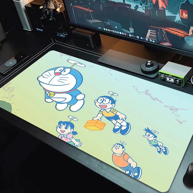 Doraemon3 Print  Cushion Non-slip Laptop Tablet Big Mousepad XXL Mat Mini PC Playmat With Lock edge