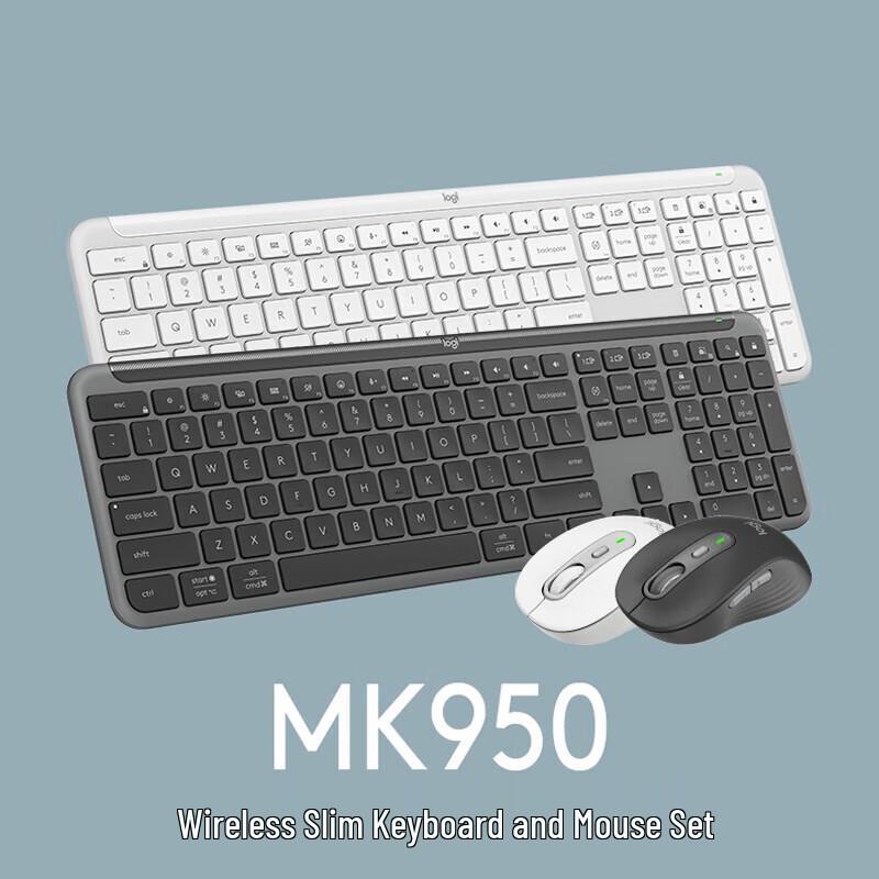 

Logitech MK950 Wireless Bluetooth Keyboard and Mouse Set
