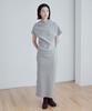 Yutosiseu Hairy Layered Long Skirt(Grey)