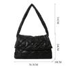 Casual Large Capacity Tote Bags Down Cotton Padded Quilted Handbags Shoulder Bag Women Girls