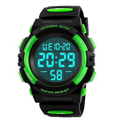 Boys Digital Boys Sports Outdoor Multifunctional 50m Water Date and Day of the Week Dual Analog Display Children's Watch, Watch, Watch, Resistant,