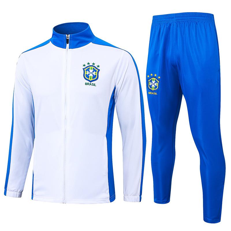 2024 Country Captain Reißverschluss Argentinien Portugal Italien Brasilien Deutschland Aufwärmtrikot Fußballtrikot