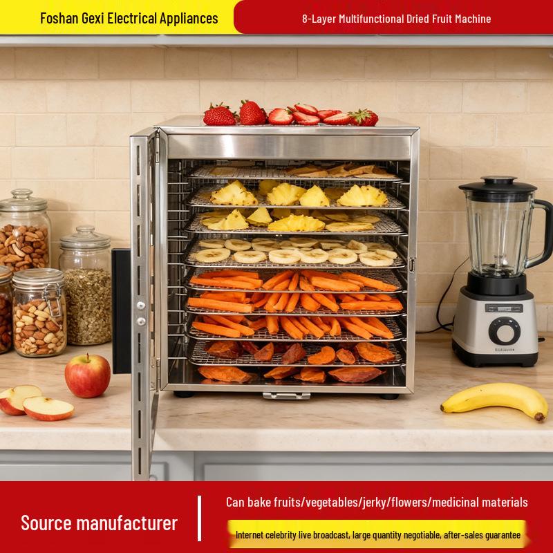 

Eight-Layer High-Power Food Dehydrator for Pet and Baby Snacks