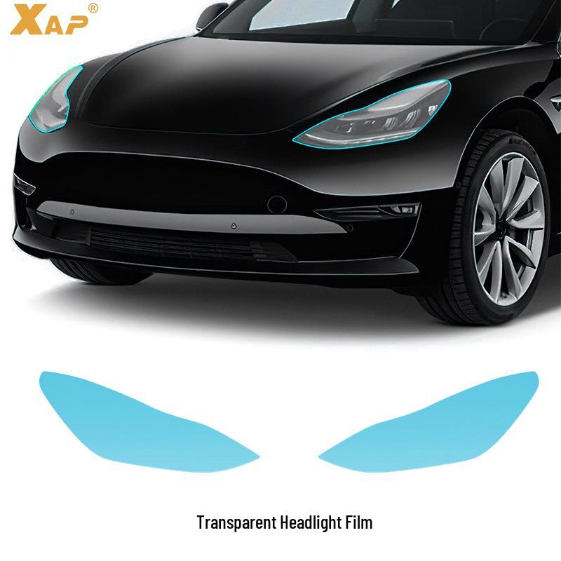 Tesla 3 Scratch-Resistant TPU Headlight Protection Film