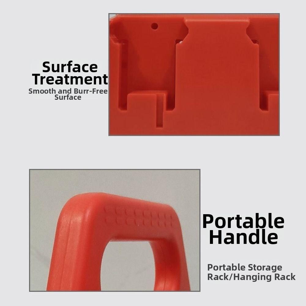 Drop-resistant Battery Storage Rack 4 Slots Battery Base Bracket for Milwaukee 18V Home