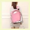 2025 Space Capsule Transparent Cat Backpack - Breathable, Double Shoulder, Portable Pet Carrier for Kittens
