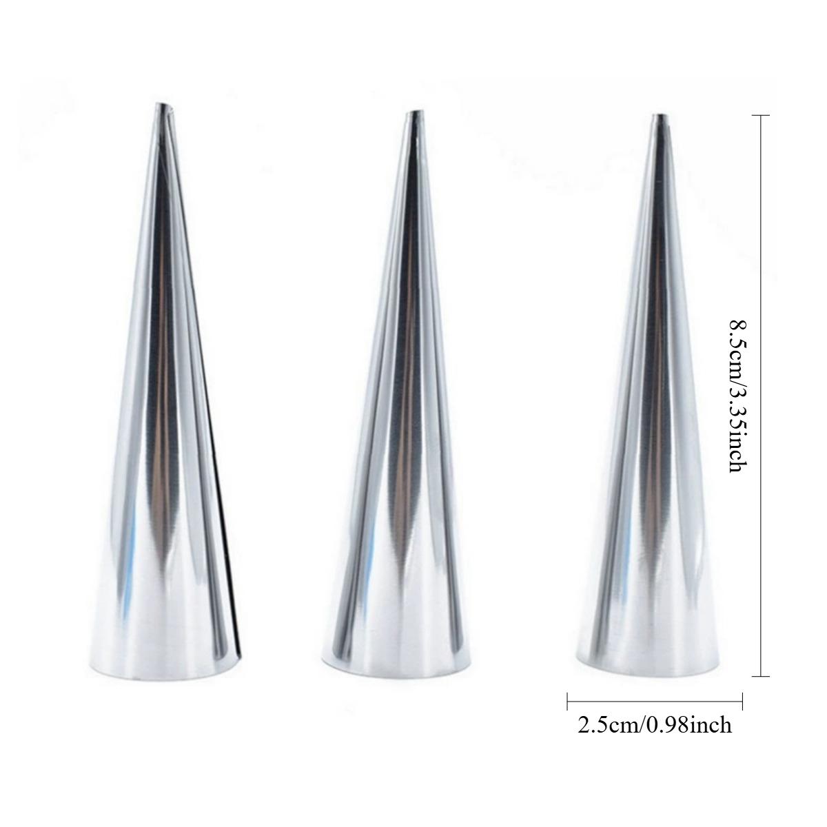 

12 шт. трубочек для канноли, кремовых рожков, трубочек, конических трубочек из нержавеющей стали, формочек для выпечки круассанов, формочек для канноли, угловых формочек для ежедневного использования серебряный