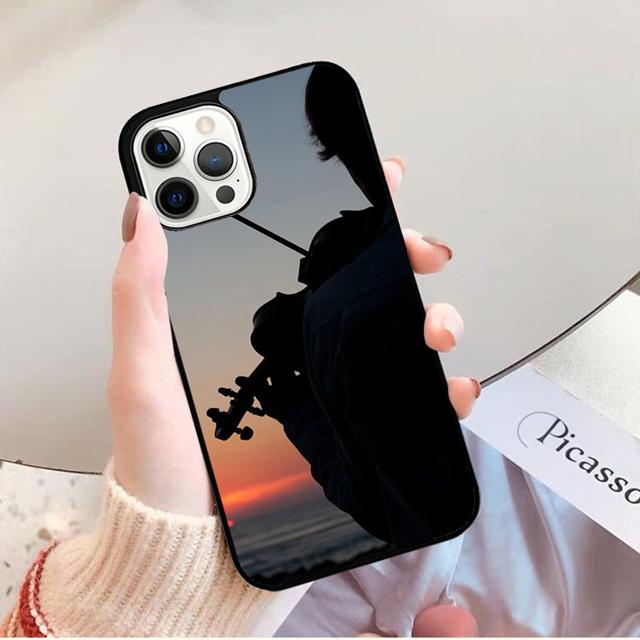 Black And White Violin Cello Phone Case Back Cover for iPhone 17 Air 16 15 14 13 11 12 Pro Max PlusS Shell Coque