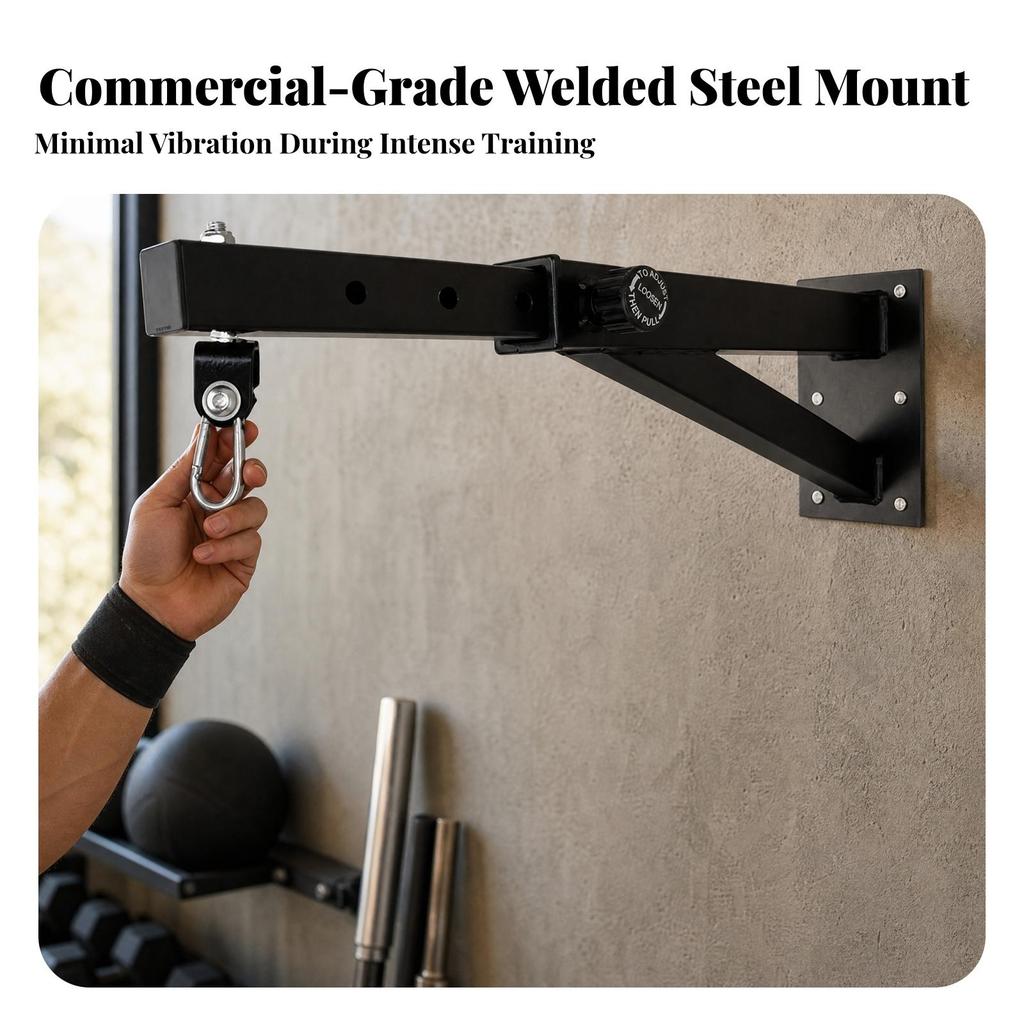 Triangular Support Heavy Bag Wall Mount Heavy-Duty for Garage, Home Gym Users