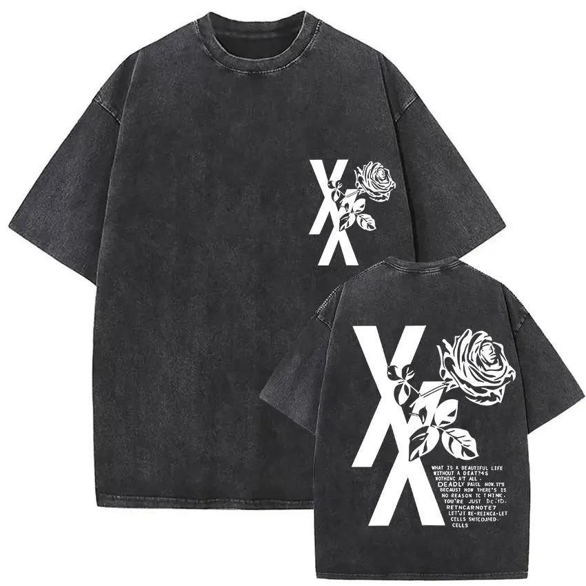 Rapper MGK Lost Americana Tour 2026 Tričká Machine Gun Kelly Vintage Prané Grafické Tričko Pánske Hip Hop Krátke Rukávy Tričko