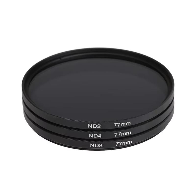 Lightdow Lens Filter ND2 ND4 ND8 3 In 1 Set Neutral Density Filter 49 52 55 58 62 67 72 77 82 for Nikon Sony Pentax Canon Camera
