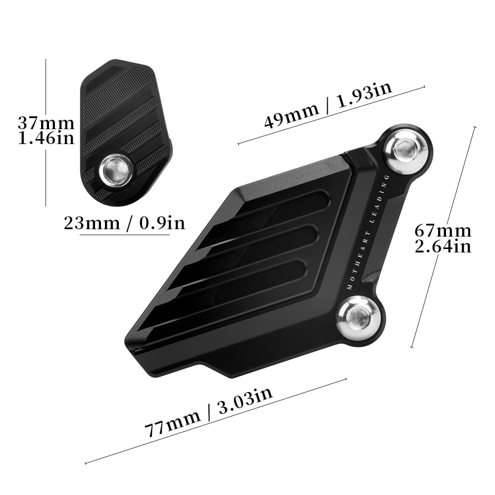 MotHeart CNC Motorcycle Brake Protection Kit - Caliper & ABS Sensor Cover for Ninja400/500/500SE