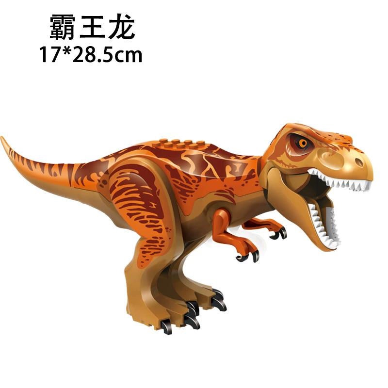 Children Simulation Dinosaurs World Velociraptor Raptor Building Blocks Tyrannosaurus Assemble Model Puzzle Montessori Boy Gift