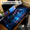 Großes Mauspaddämonenjäger Benutzerdefinierter Name Text Personalisierte Schreibtischmatte Rutschfeste Gaming-Matte