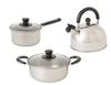 Maruyama Giken Set Regula Includes a 20cm a 16cm and a Whistling Compatible with Induction and Gas Made In 3-Piece (Tsubame-Sanjo RE-610) - Saucepan,