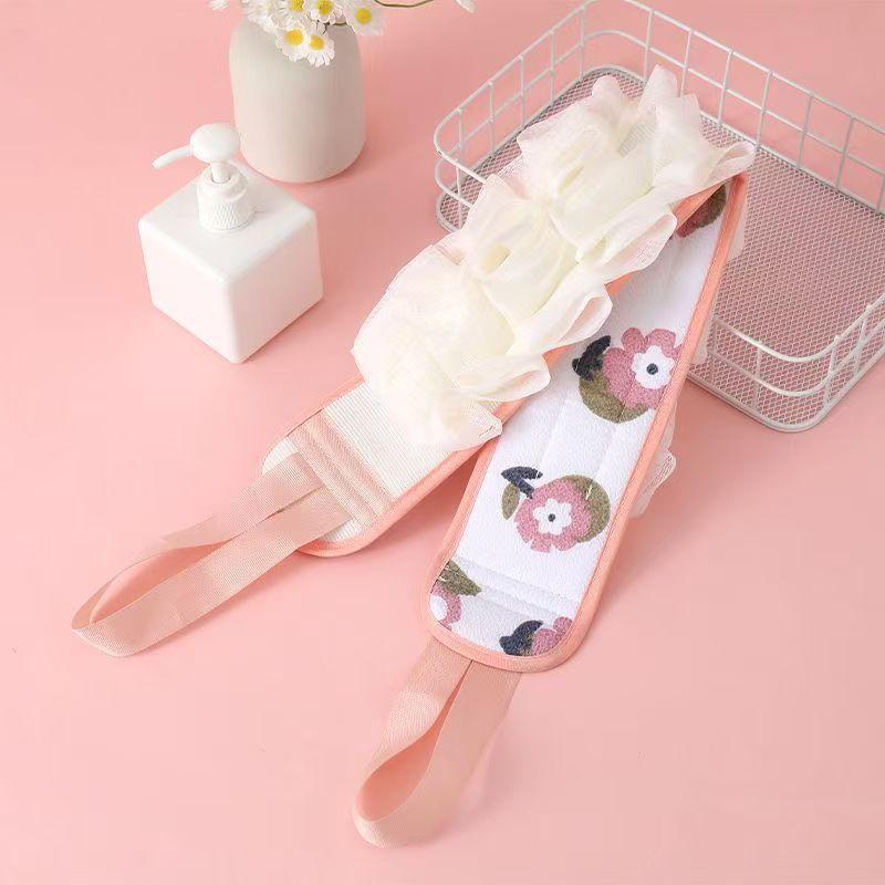 

Bath towel Ladies strong bath rub back bath towel Bathroom Bathing Flower Pulling Back Strip