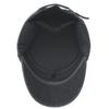 Men's Woolen Flat Top Hat with Ear Protection - Autumn/Winter Windproof Solid Color Baseball Cap