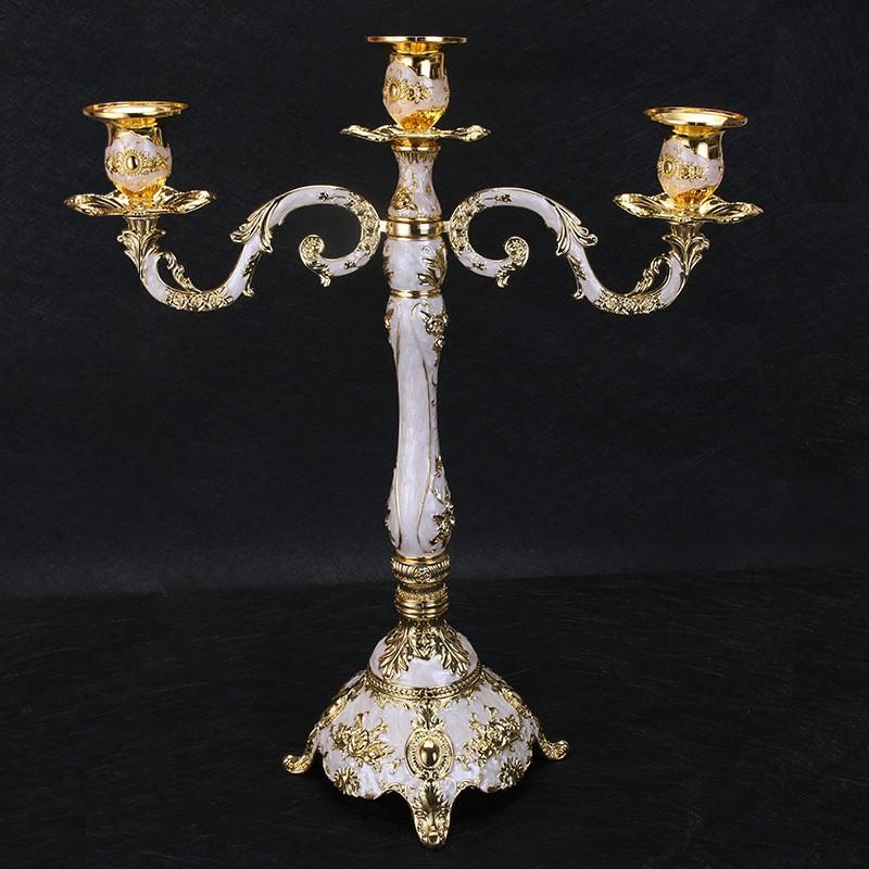 Vintage Metal Candle Holder Set Romantic