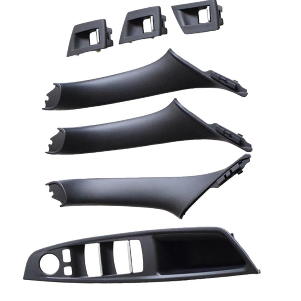 Interior Front Door Armrest Panel Trim Pull Handle Set Replacement for BMW 5 Series F10 F11 F18 2010 2011 2012 2013-2017 LHD RHD