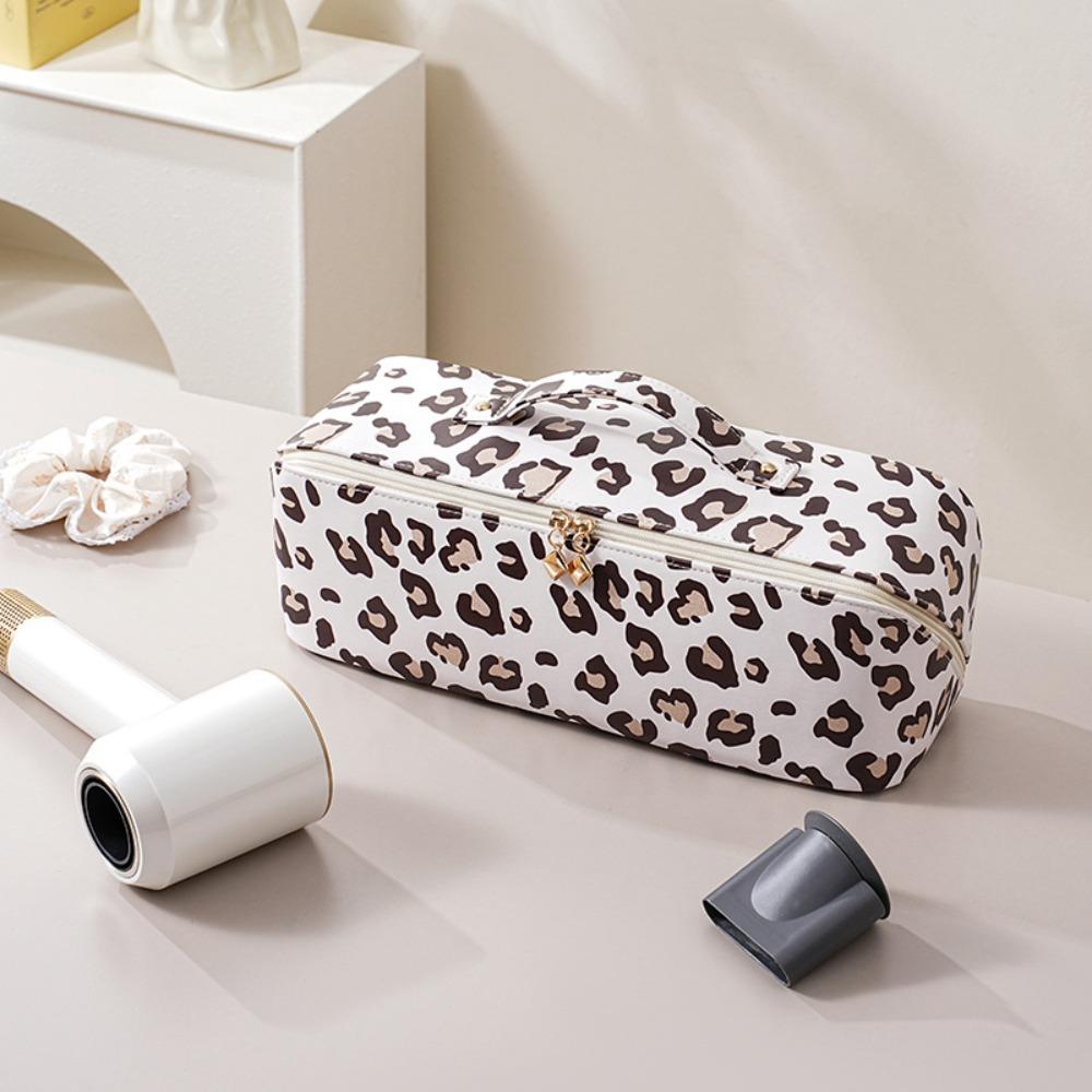 

with Handle Hair Tools Travel Bag Large Capacity Curler Storage Bag Travel Use Leopard Print