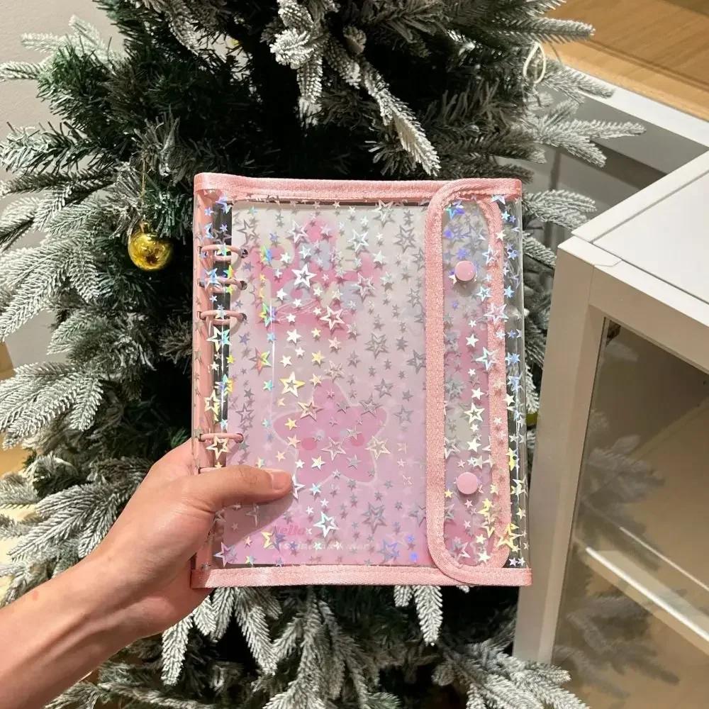 Kawaii A5 Binder Photo Album Waterproof Loose-leaf Photo Holder School Office Stationery Idol Pictures Storage Binder File Shell