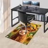1PC cow sunflowers Anti-slip carpet, suitable for Office, bedroomand playrooms. It can also be used as a sofa footrest cover-W109
