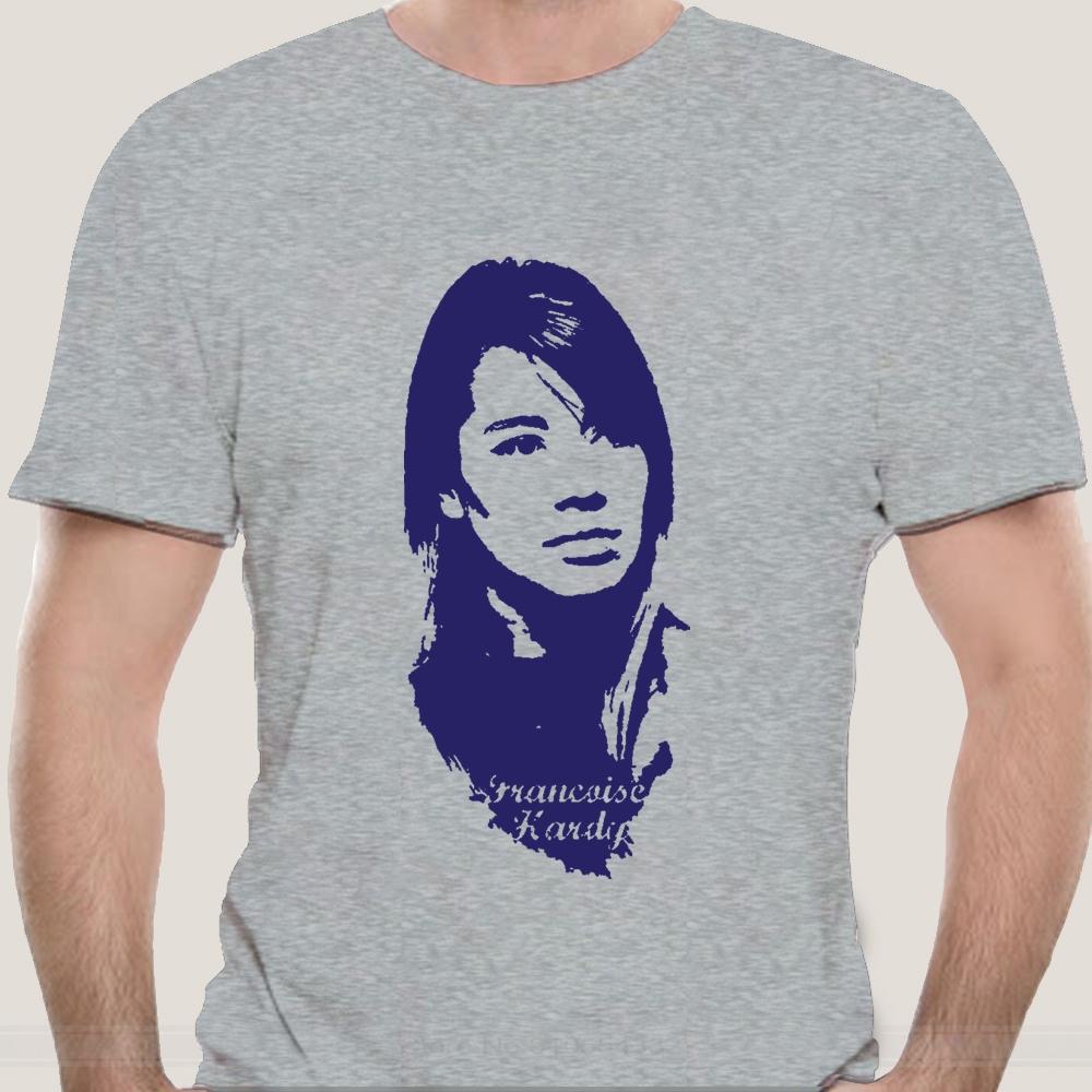

Francoise Hardy T Shirt French Music 60S Anna Karina Serge Gainsbourg cotton tshirt men summer fashion t-shirt euro size 4XL