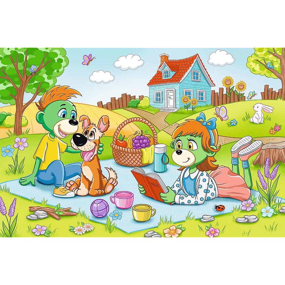Puzzle Rodzina Treflików 60 El. Przygody Rodziny Treflików Trefl