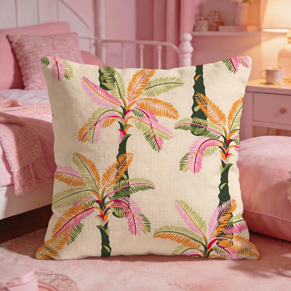 PlantPalm treeS Cushion Cover Premium Comfort Reversible Pillow Cove Two in One Design for Any Room Car Interior