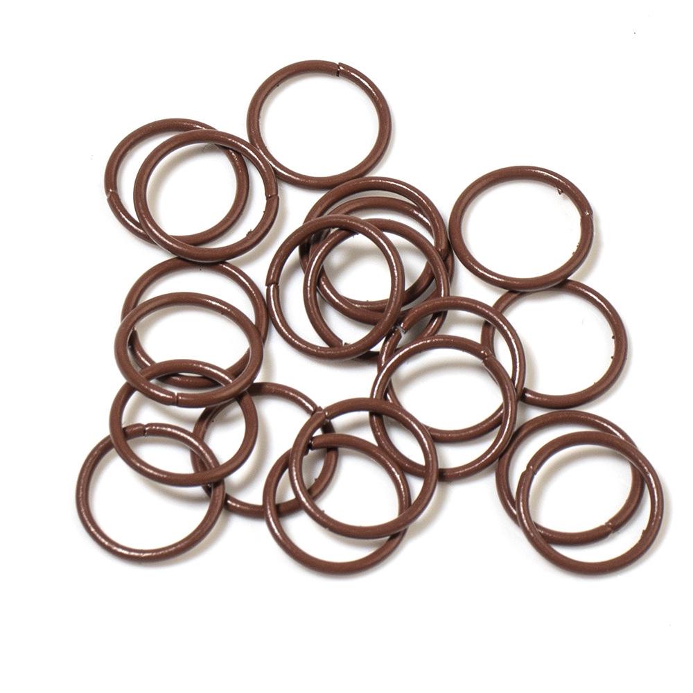 Colorful Open Jump Rings for DIY Jewelry Making - Round Single Loop Iron Rings for Beading Bracelets