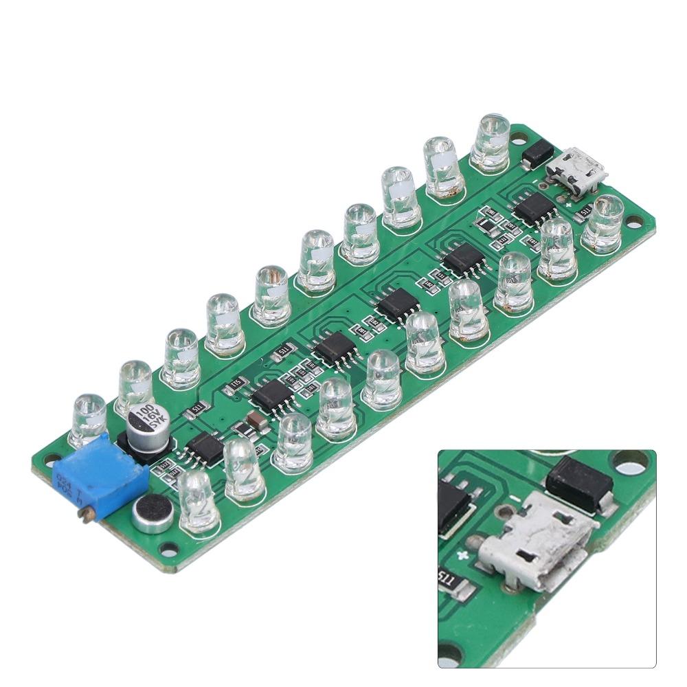 LED Display VU Meter Voice Control LED VU Meter Module LED Indicates RGB Bar  Professional Sound