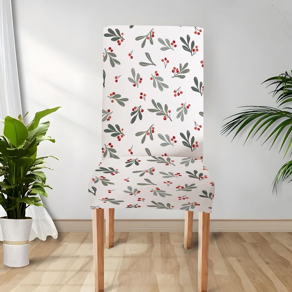 Christmas Decoration Stretch Covers Chair Cover Dining Room Office Banquet Chair Protector Elastic Material Armchair Cover M035
