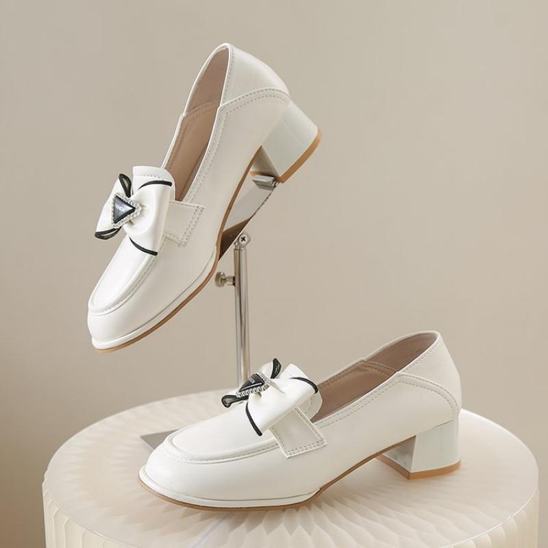 

Весенне-летняя женская повседневная обувь, элегантная и удобная кожаная обувь 40 белый