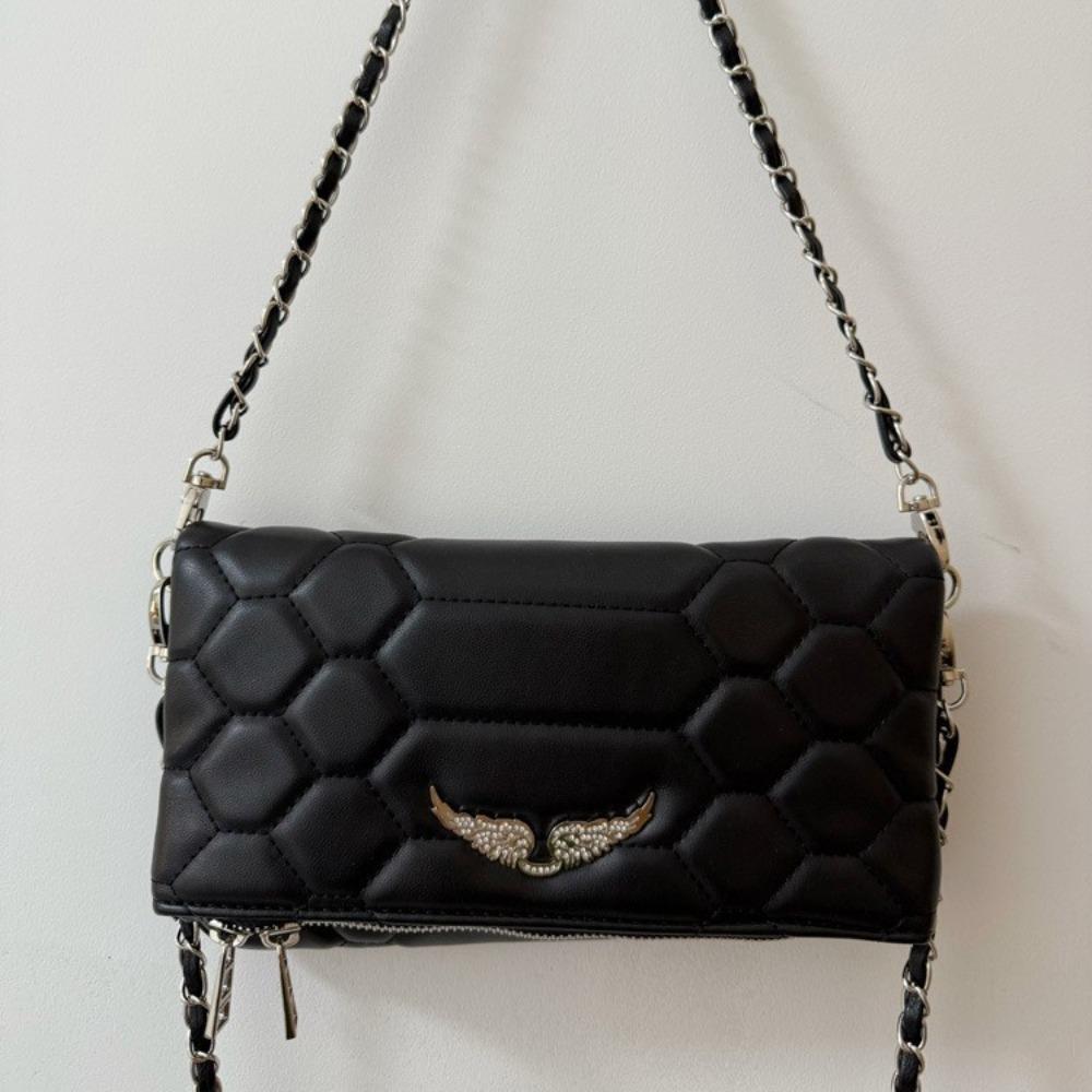 ZV bag new cross-border high-quality zipper commuter shoulder handbag European and American fashion women's bag casual messenger bag