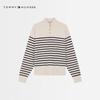 Tommy Hilfiger Women's Striped Mock Neck Knit Top