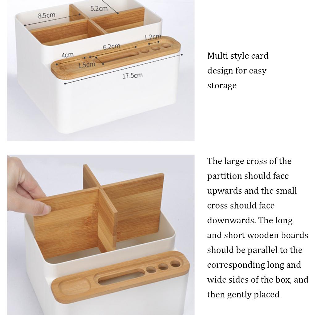 Pen Holder Multi Grid Desktop Replacement ple Style Eyeliner Smart Phone Remote Control Organizer Storage Box